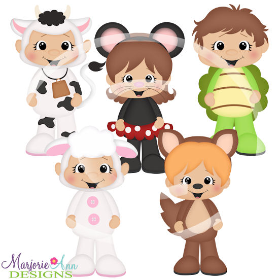 Halloween Costume Kids 1 SVG Cutting Files + Clipart - Click Image to Close